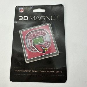 NFL Arizona Cardinals 3D Magnet Stadium Fridge Locker 2 1/2"